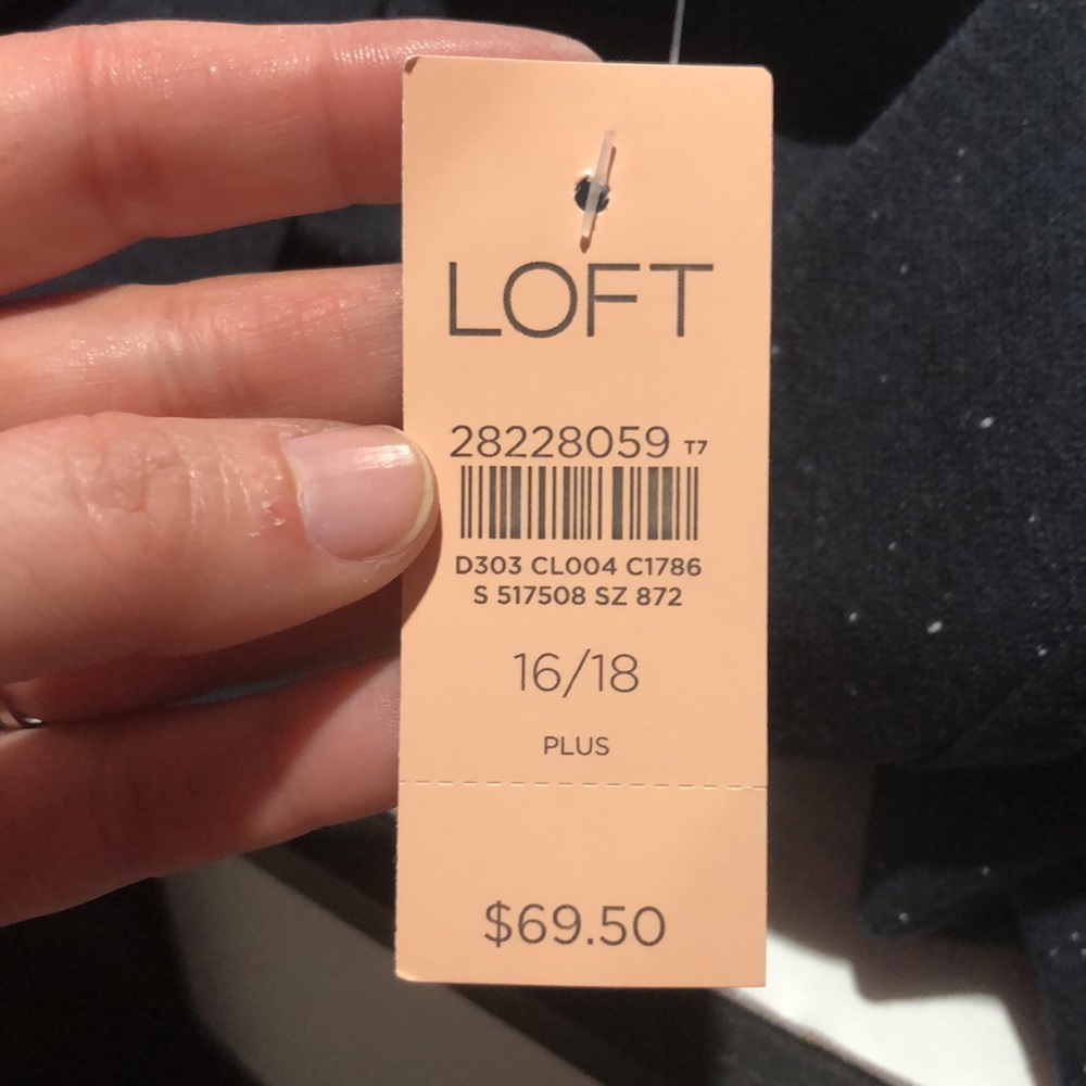 NWT Loft open belted cardigan size 16/18 - Picture 9 of 10